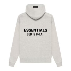 Essentials God Is Great Hoodie Gray