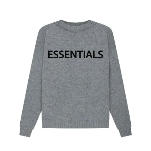 Essentials-Overlapped-Sweater-Gray