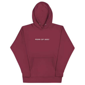 Fear of God Red Hoodie Style