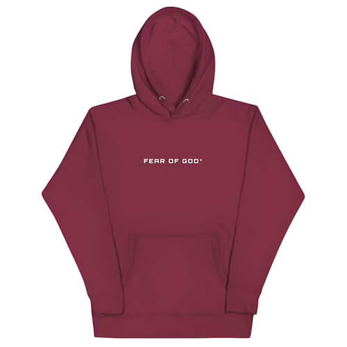 Fear of God Red Hoodie Style